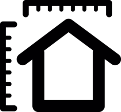 House Scale Outline Svg File, Free Vectors File